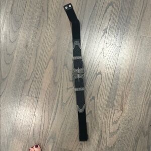 Black Double Buckle Belt